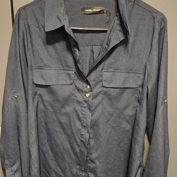 Ivanka Trump // Button Down Blouse - Picture 1 of 3